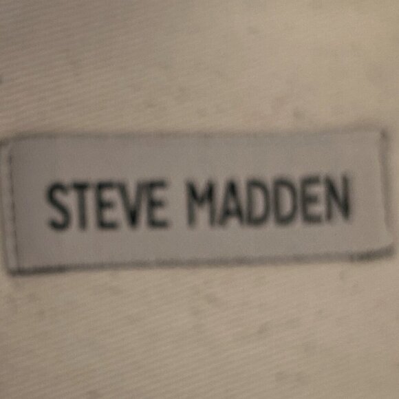 Steve Madden SZ 8.5 White Hidden Wedge Ankle Sneaker Modern Sporty Minimalist - Picture 9 of 9